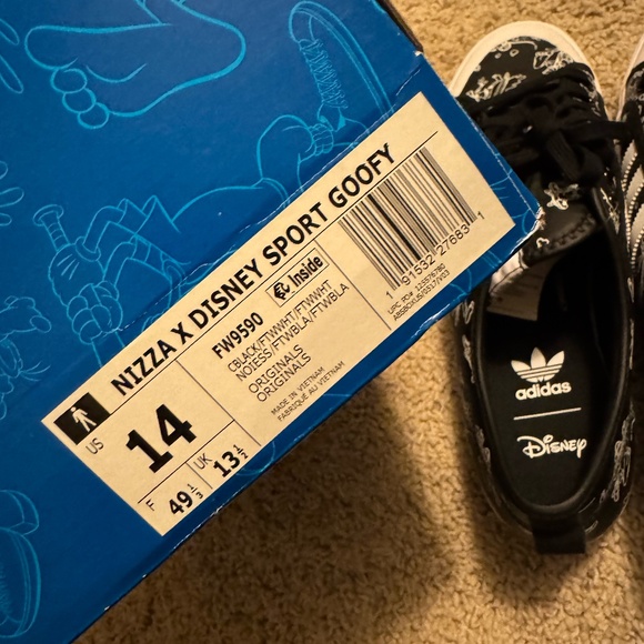 Adidas Nizza Sport Disney Goofy New in Box, Sz. 14 - Picture 4 of 5